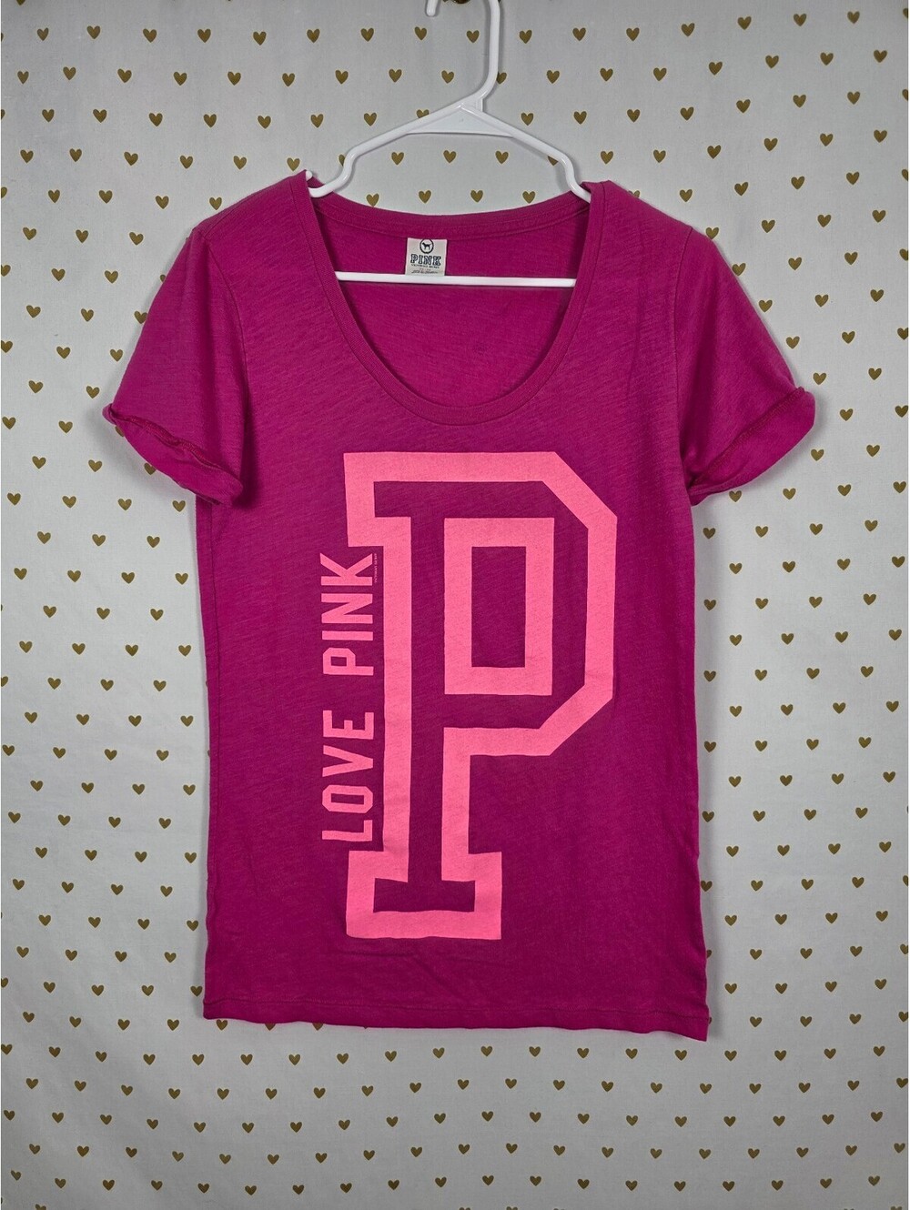 Victorias Secret PINK Logo Tee Vintage LOVE Y2k Medium